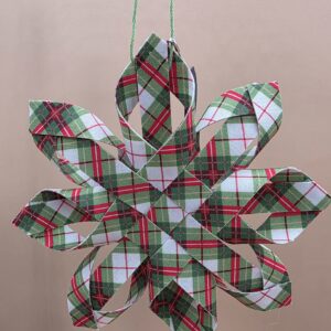 Woven Scandinavian Star Ornament – 100% Cotton | 5 Inch