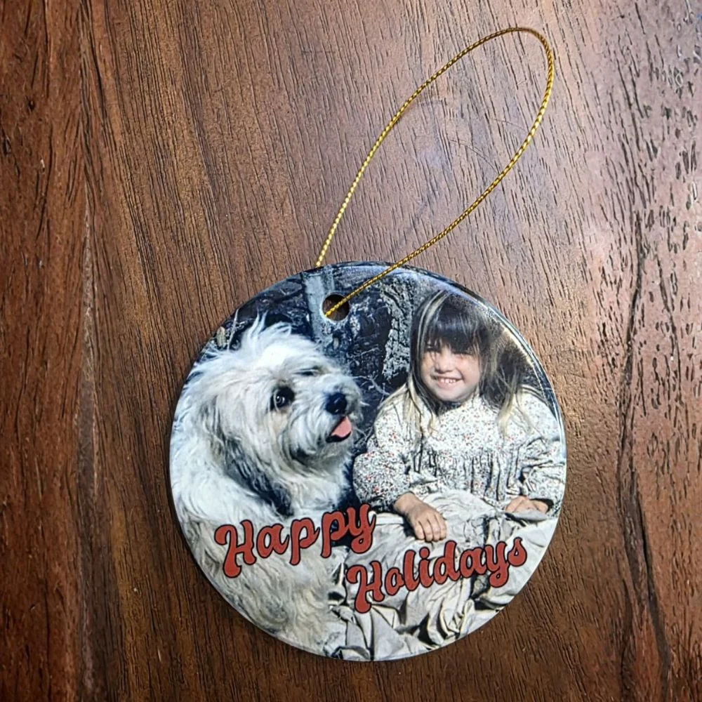 Holiday Photo Ornament – Autographed (2025 Edition)