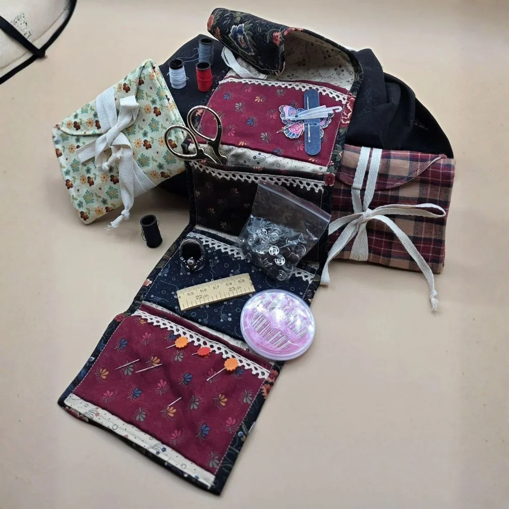 Vintage Sewing Travel Pack – Handmade & One-of-a-Kind - Image 3