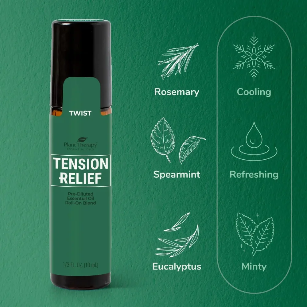 Tension Relief Essential Oil -10 ml pre-diluted roll-on