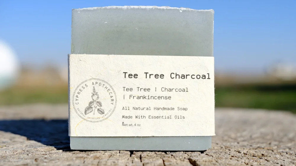 Soap - Tee Tree – Charcoal – Frankincense – 4 to 4.5 oz bar
