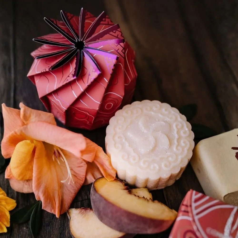 Peach Hibiscus Shampoo Bar